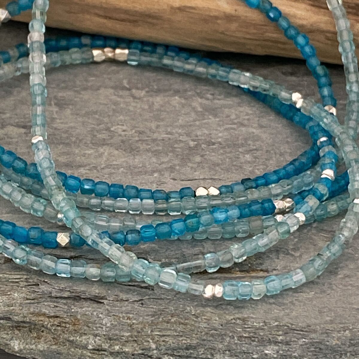 Apatite bead necklace 4 Apatite bead necklace 4