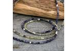 Delicate blue sapphire necklace