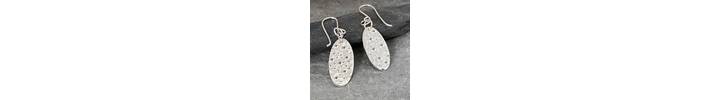 Oval bubbles earrings