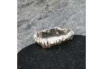 One of a kind organic silver ring 8