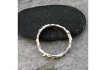 One of a kind organic silver ring 5