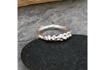 Silver bubbles ring