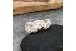 Chunky organic textured ring band 5