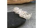 Chunky organic textured ring band