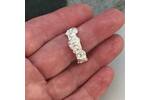 Chunky organic textured ring band 6