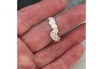 Chunky organic textured ring band 4