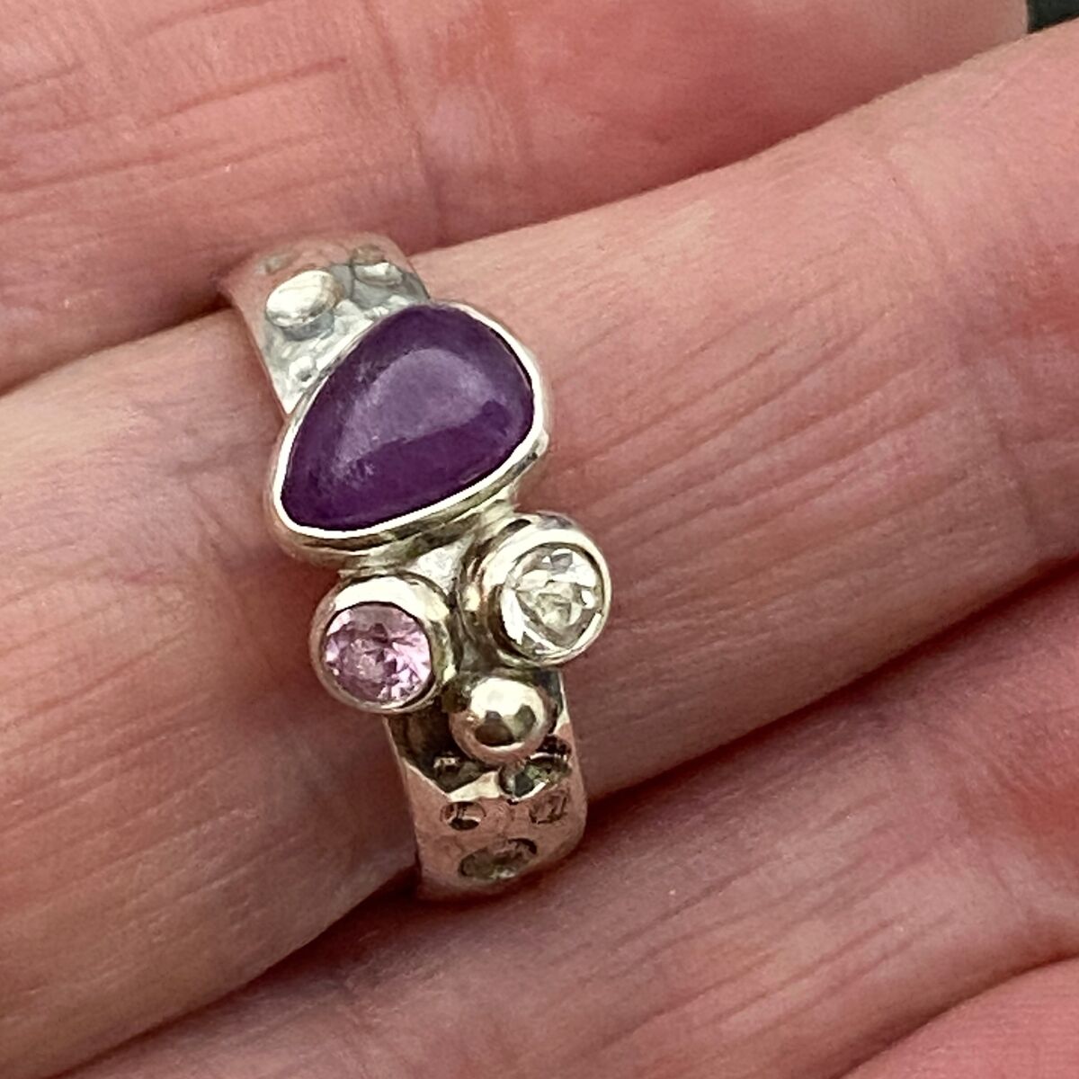 Purple and pink sapphire ring 3 Purple and pink sapphire ring 3