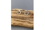Tiny circle stud earrings 3