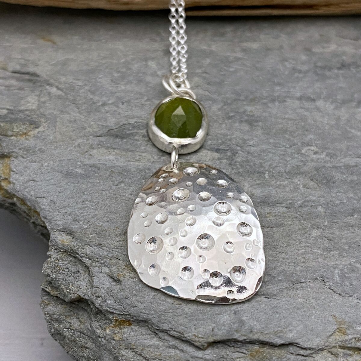 Vesuvianite necklace 5 Vesuvianite necklace 5