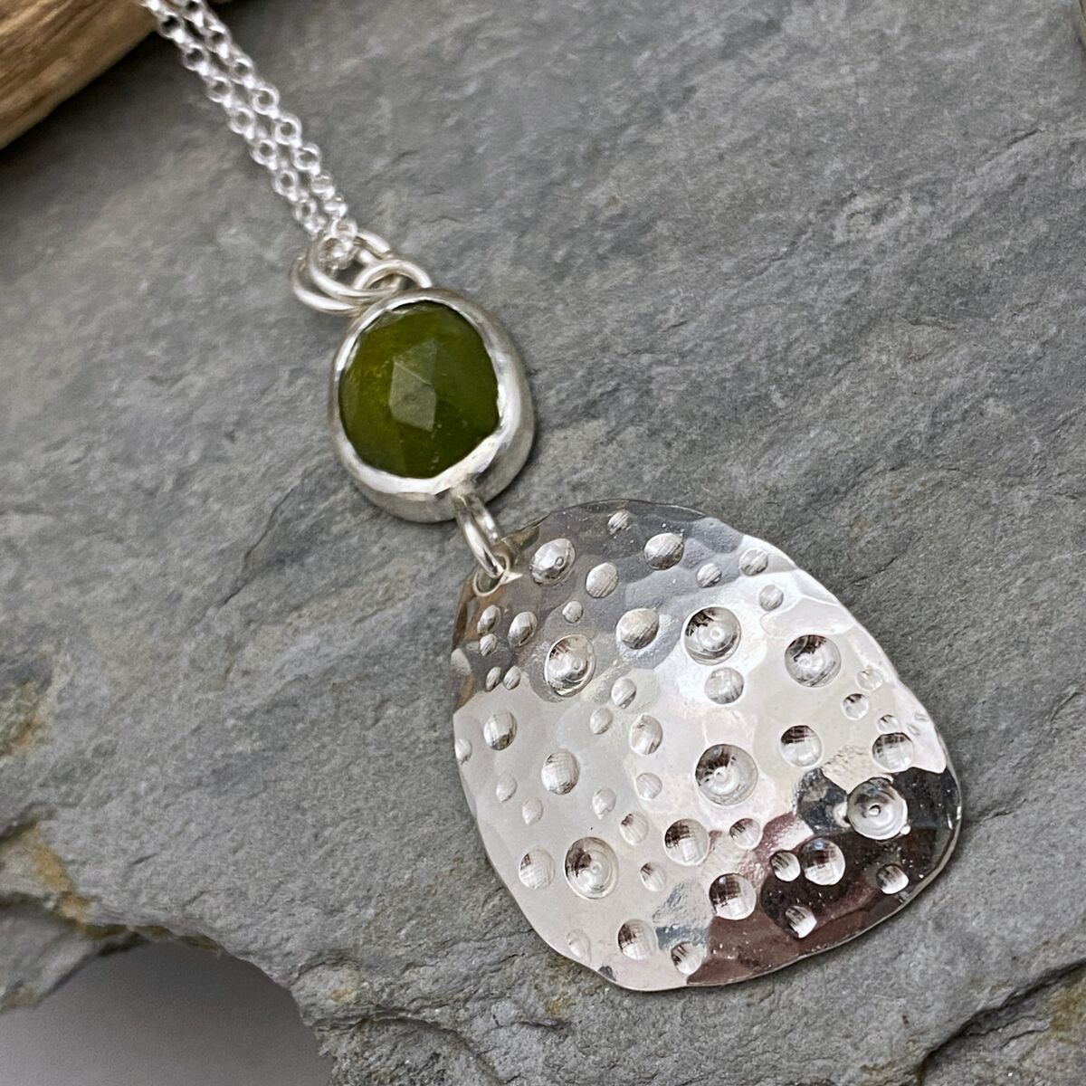 Vesuvianite necklace 3 Vesuvianite necklace 3