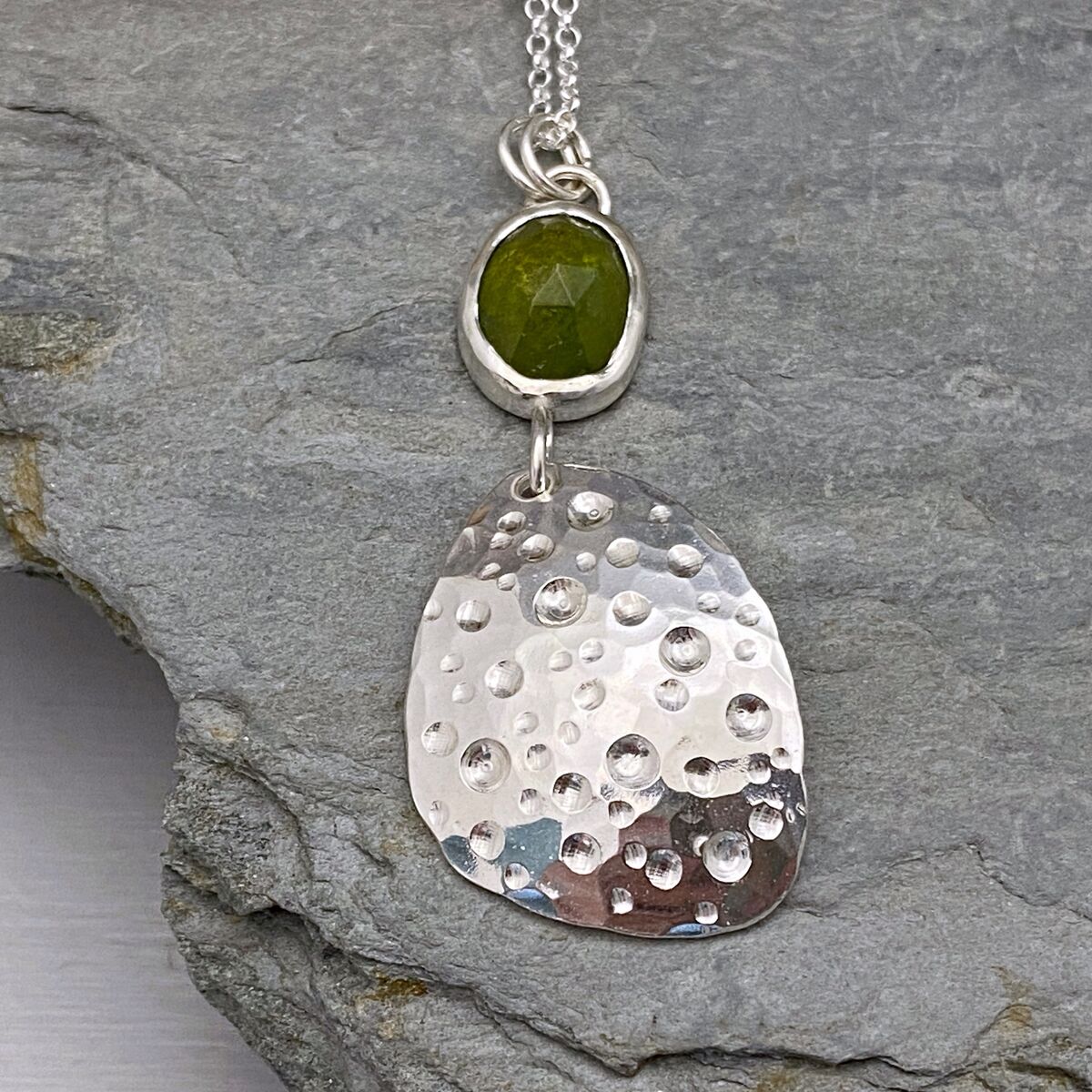 Vesuvianite necklace 6 Vesuvianite necklace 6