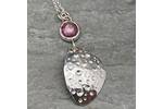 Rosecut Ruby bubbles pendant