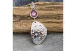 Rosecut Ruby bubbles pendant 2