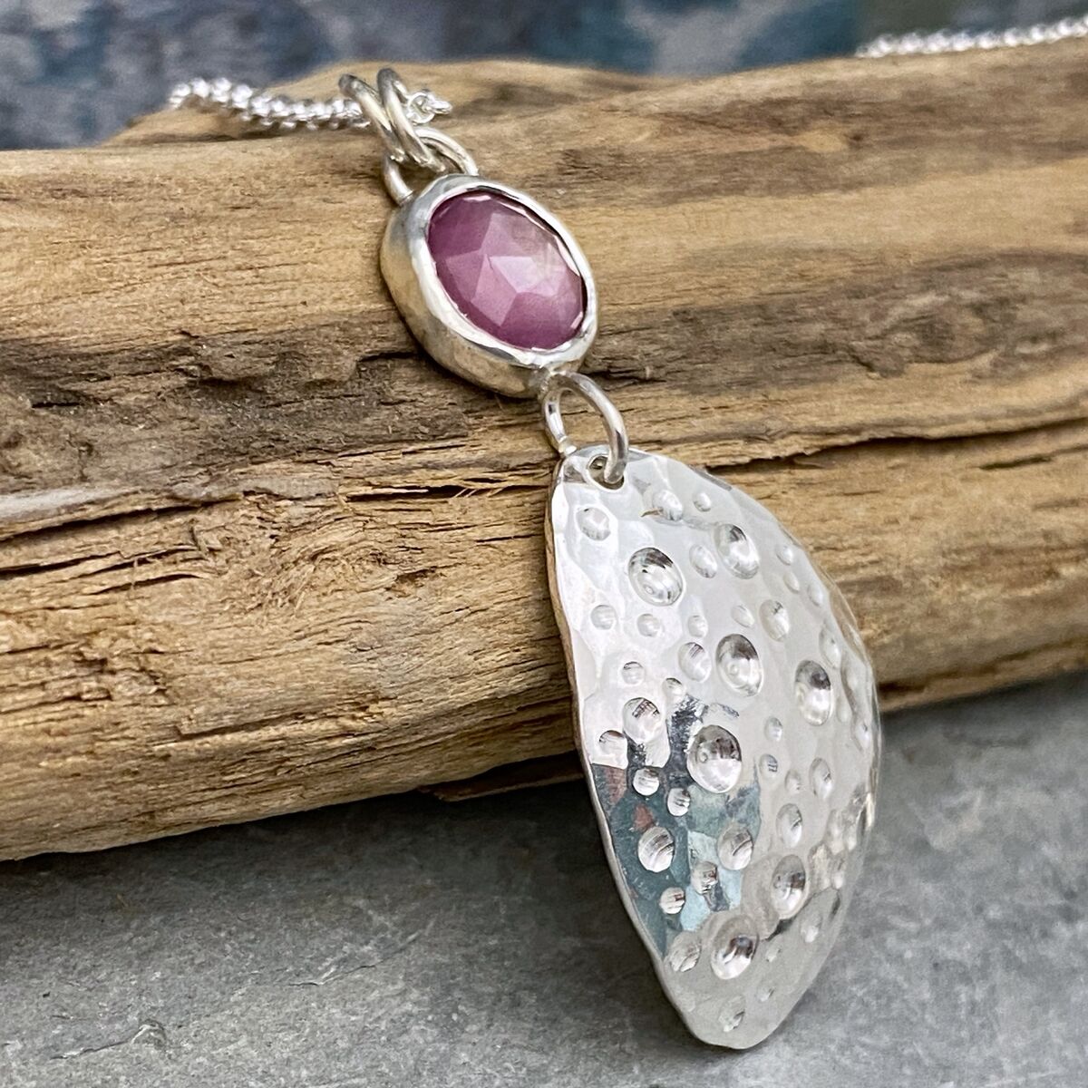 Rosecut Ruby bubbles pendant 3 Rosecut Ruby bubbles pendant 3