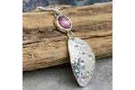 Rosecut Ruby bubbles pendant 3