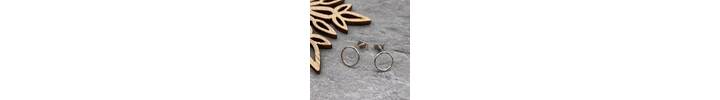 Small silver stud earrings 4
