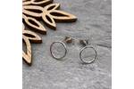 Small silver stud earrings 4