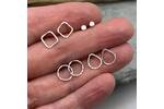Small silver stud earrings 2