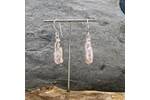 Pink stick pearl earrings 3
