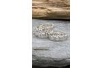 Wide organic silver ring band 4