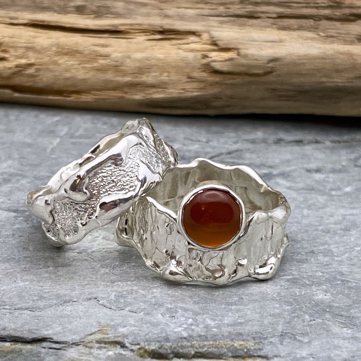 Wide silver ring band 5 Wide silver ring band 5
