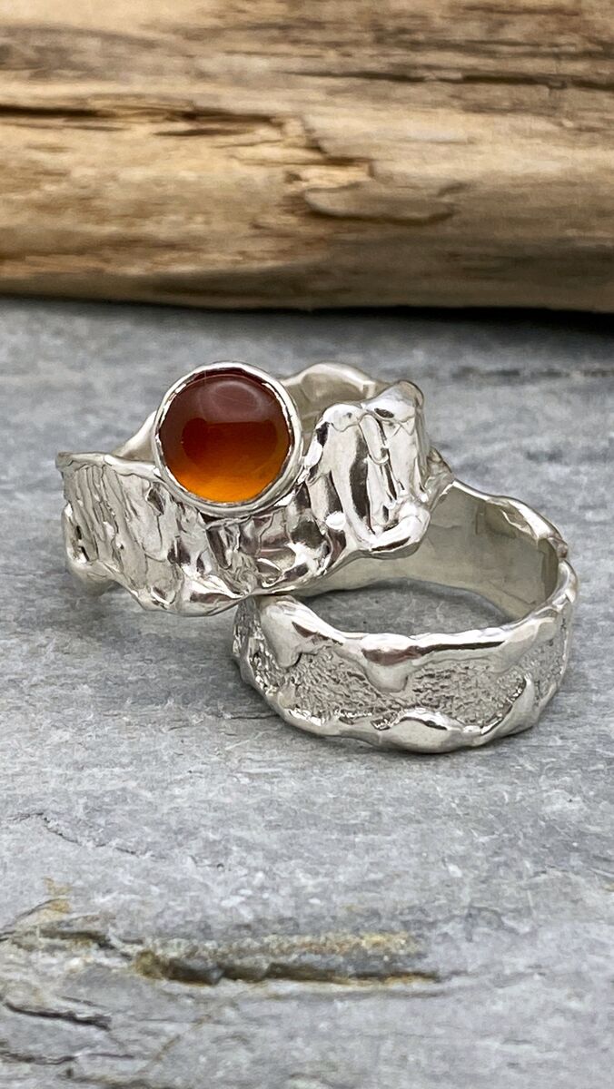 Orange garnet ring 4 Orange garnet ring 4
