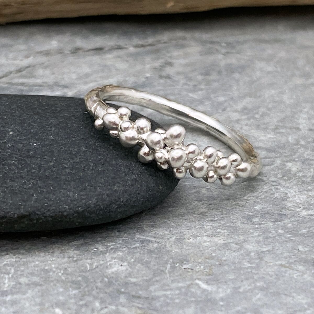 Granulated silver ring 2 Granulated silver ring 2