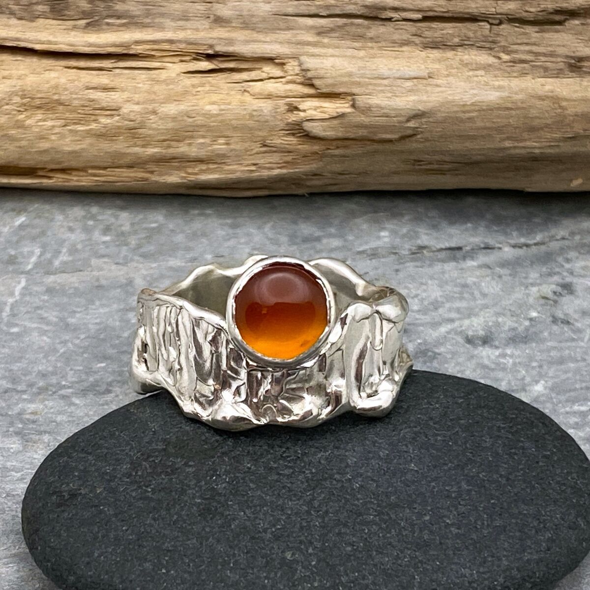 Orange garnet ring Orange garnet ring