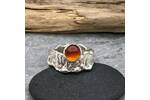 Orange garnet ring
