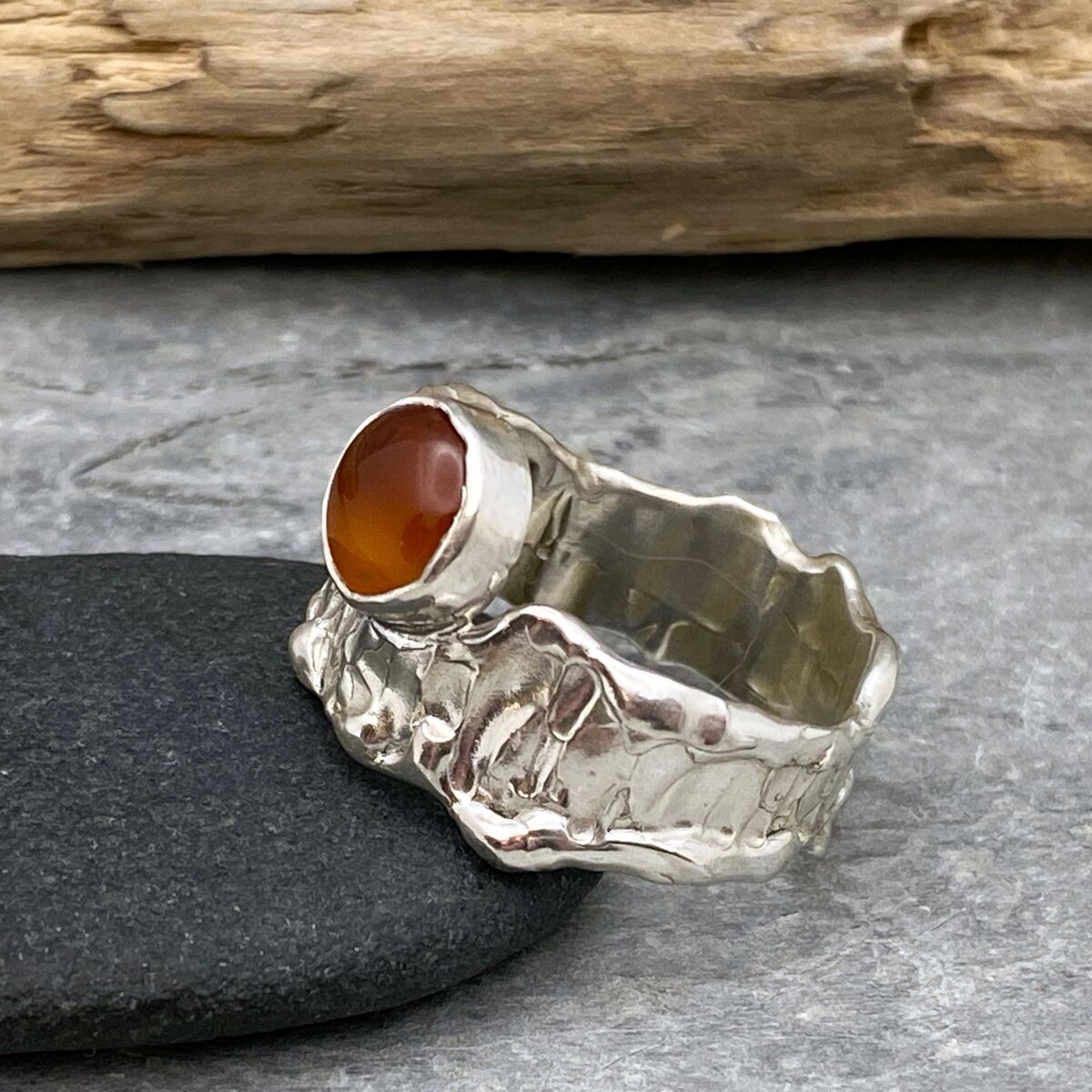 Orange garnet ring 2 Orange garnet ring 2