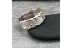 Wide silver ring band 3