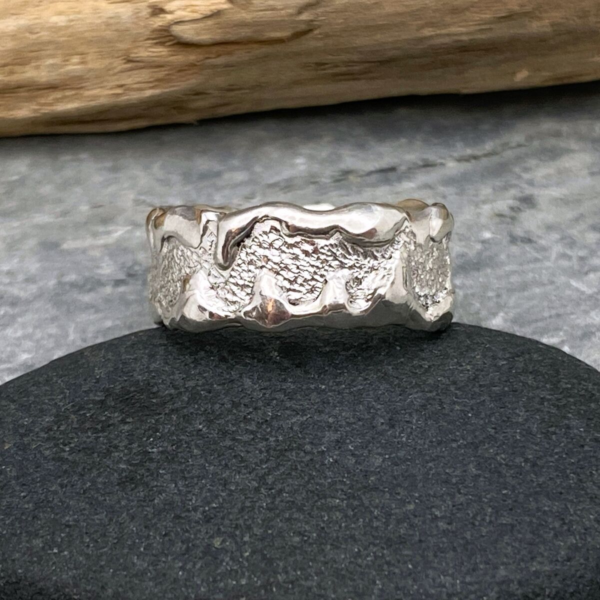 Wide silver ring band 2 Wide silver ring band 2