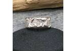 Wide silver ring band 2