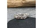 Heavily textured sterling silver ring 2