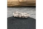 Heavily textured sterling silver ring 4