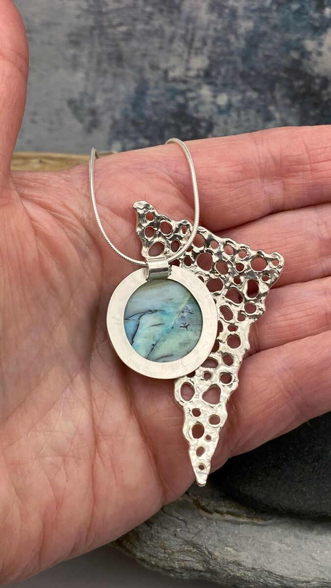 Opalised wood necklace 4 Opalised wood necklace 4