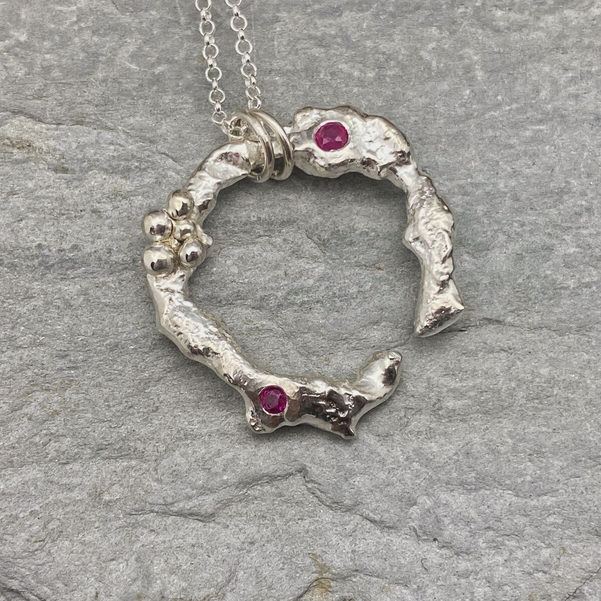 Pink sapphire necklace 4 Pink sapphire necklace 4