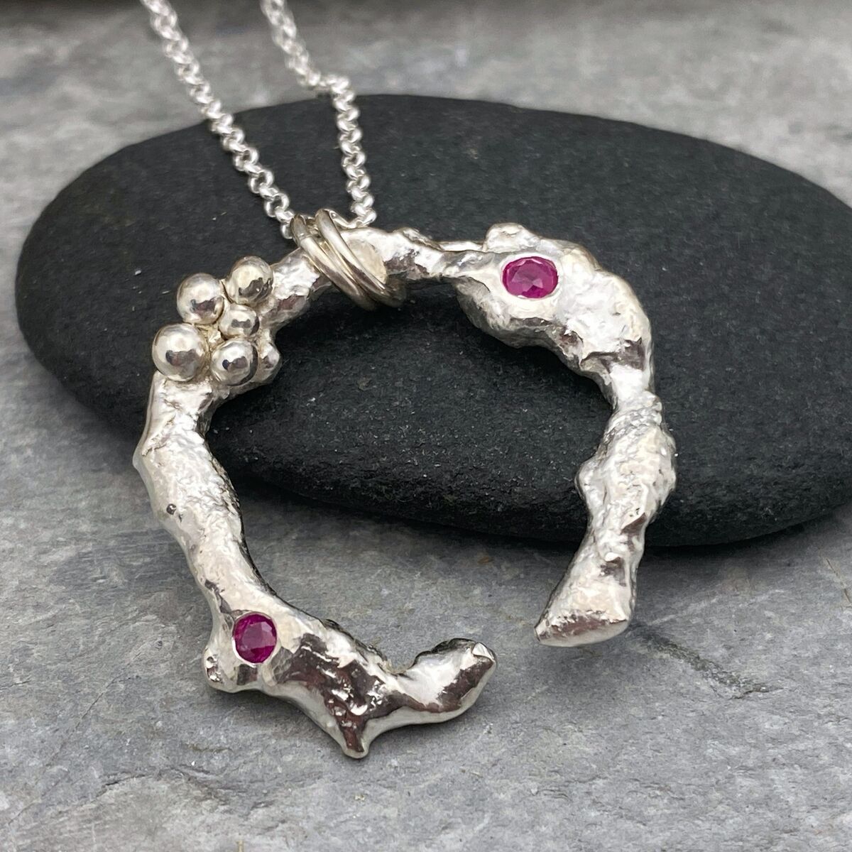 Pink sapphire necklace Pink sapphire necklace
