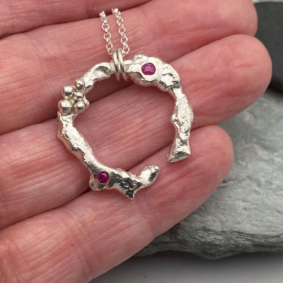 Pink sapphire necklace 3 Pink sapphire necklace 3