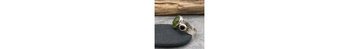 Vesuvianite and Tourmaline ring 2