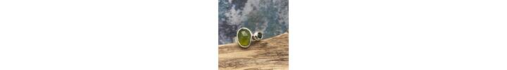Vesuvianite and Tourmaline ring 4