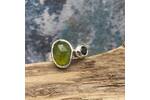 Vesuvianite and Tourmaline ring 4