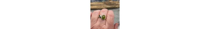 Vesuvianite and Tourmaline ring 5