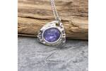 Tanzanite and silver pendant 4