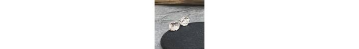 Small round stud earrings