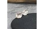 Small round stud earrings