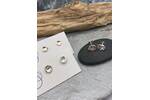 Small round stud earrings 2