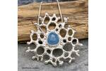 Aquamarine and silver coastal necklace