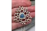 Aquamarine and silver coastal necklace 3
