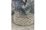 Organic silver cuff bracelet 2